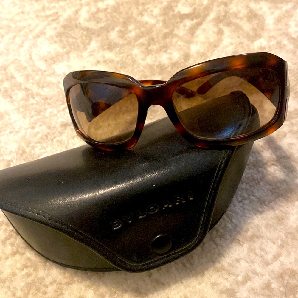 Bulgari tortoise shell sunglasses.  Bought in Italy